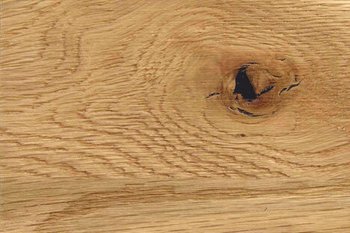 Wildeiche hell lackiert, massiv, 25 mm